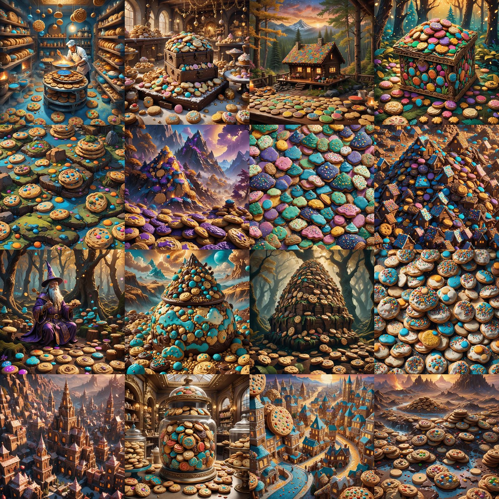 Fantasy Cookie Art: Detailed Matte Painting