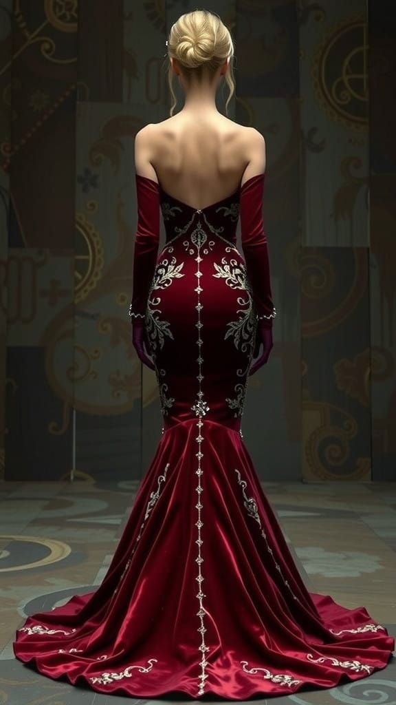 Royal Mermaid Evening Gowns with Opulent Details