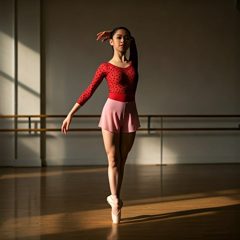 Ballerina in Chassé Position, Impressionistic Style