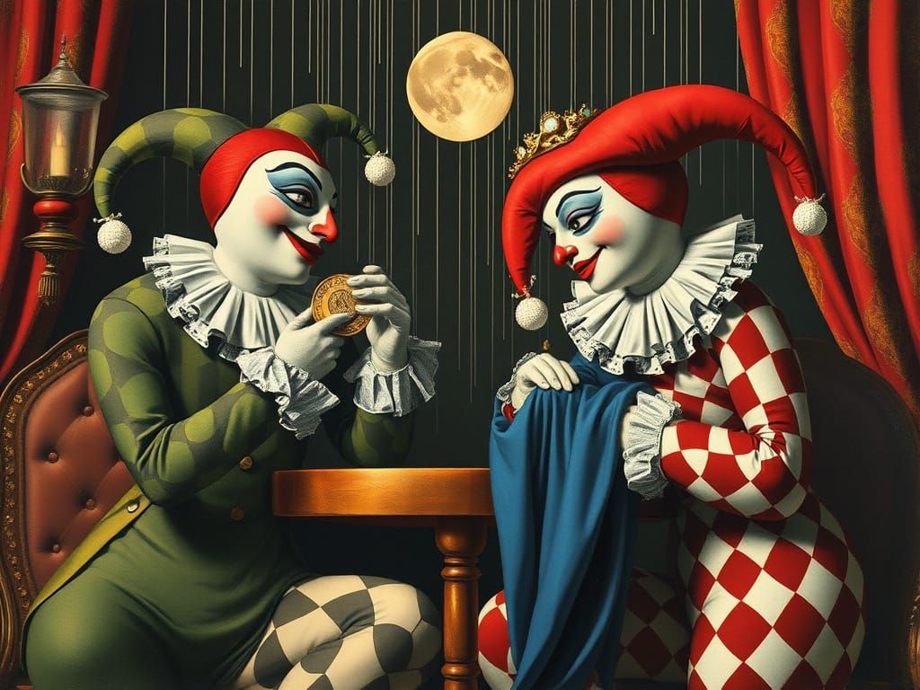 Harlequins Mocking Games: A Comical Assemblage