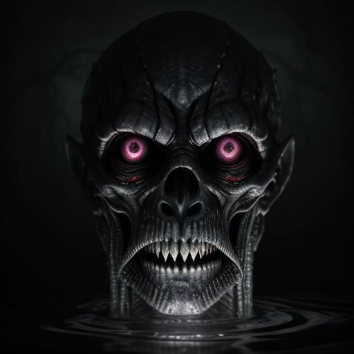 Eldritch Horror with Infinite Eyes in Dark Fantasy Art