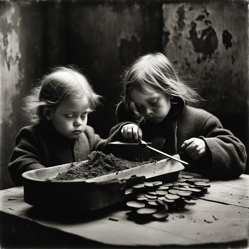 Intimate Family Portrait in Expressive Style