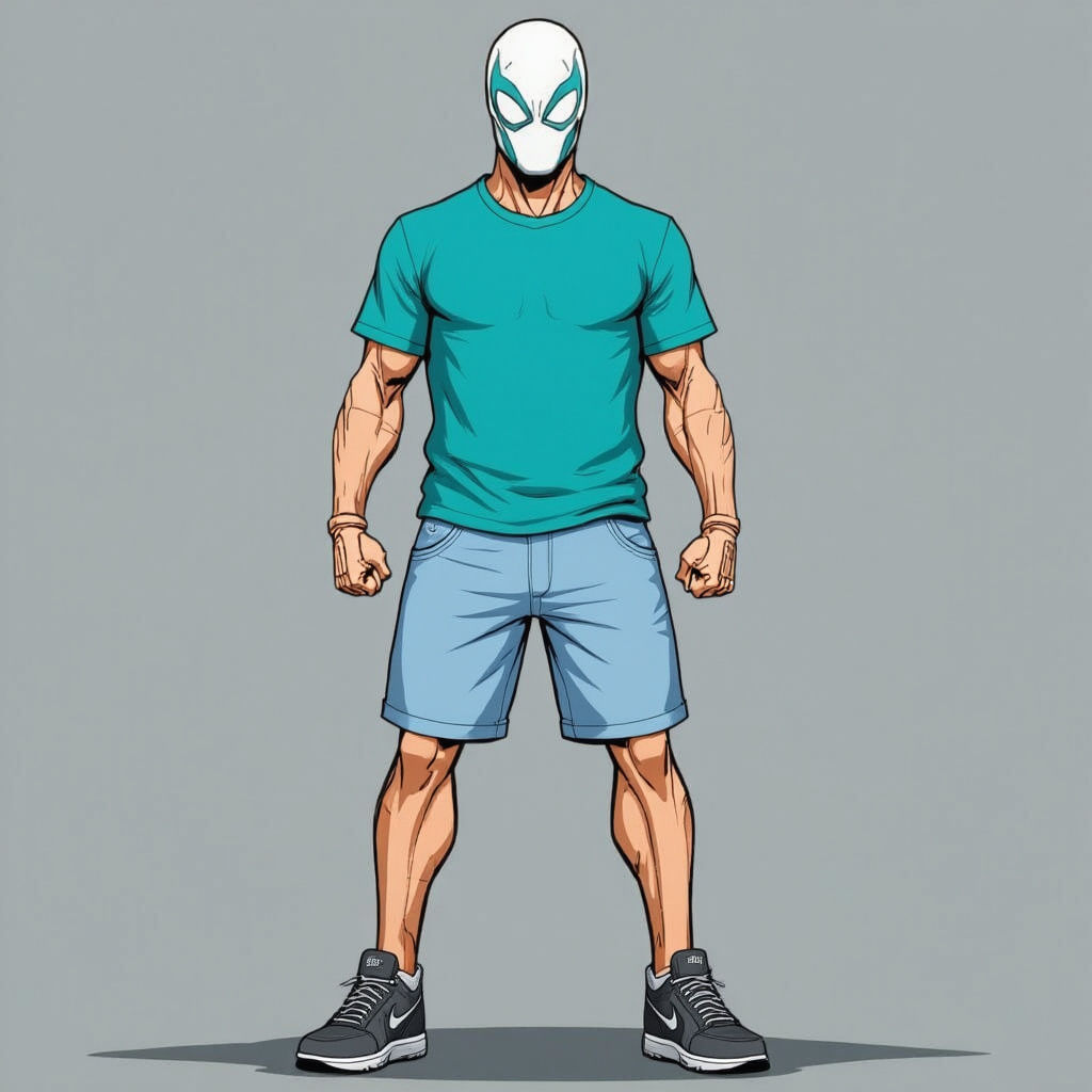 Streetwear Superhero in Comic Book Style