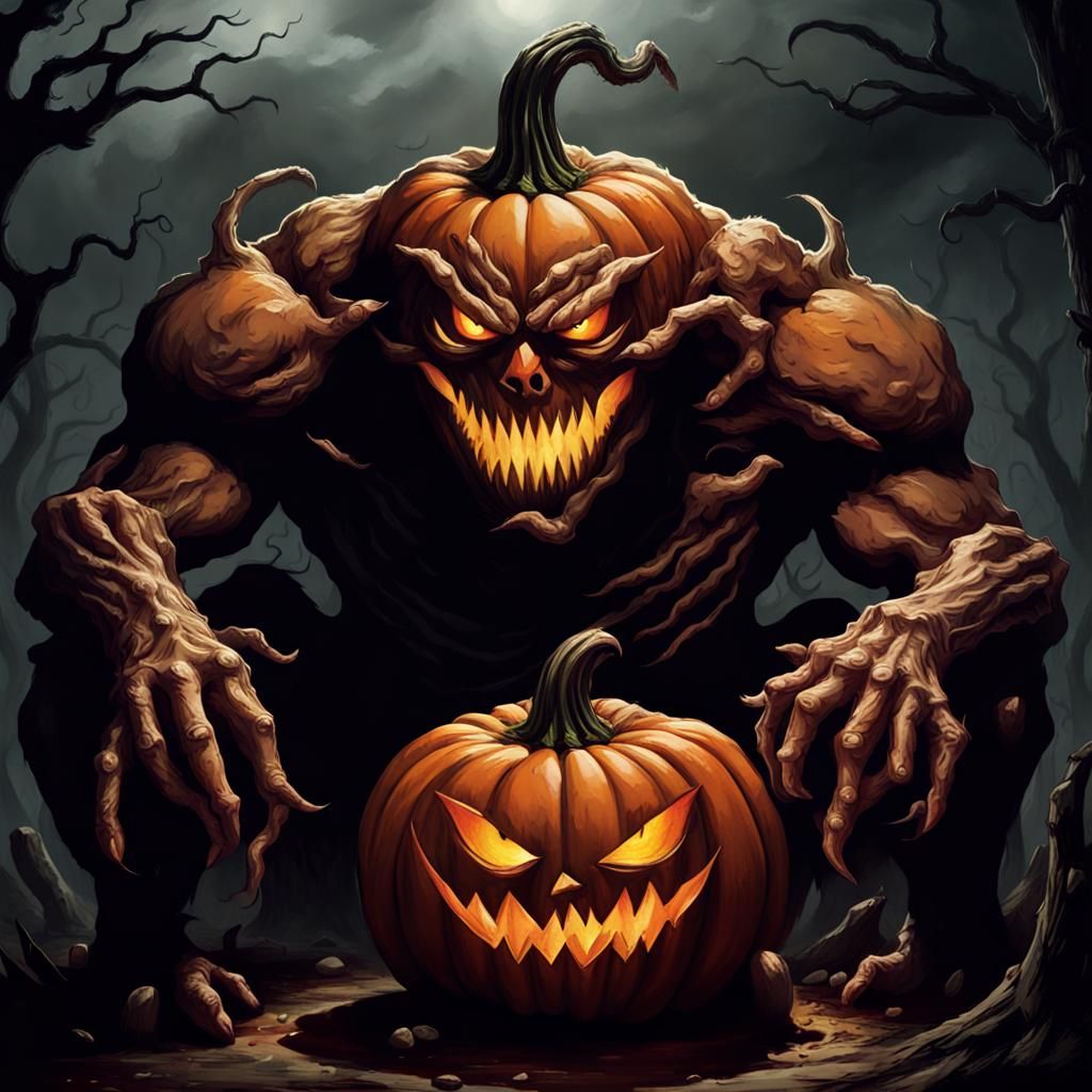 Sinister Pumpkin Lord: A Demonic Creature