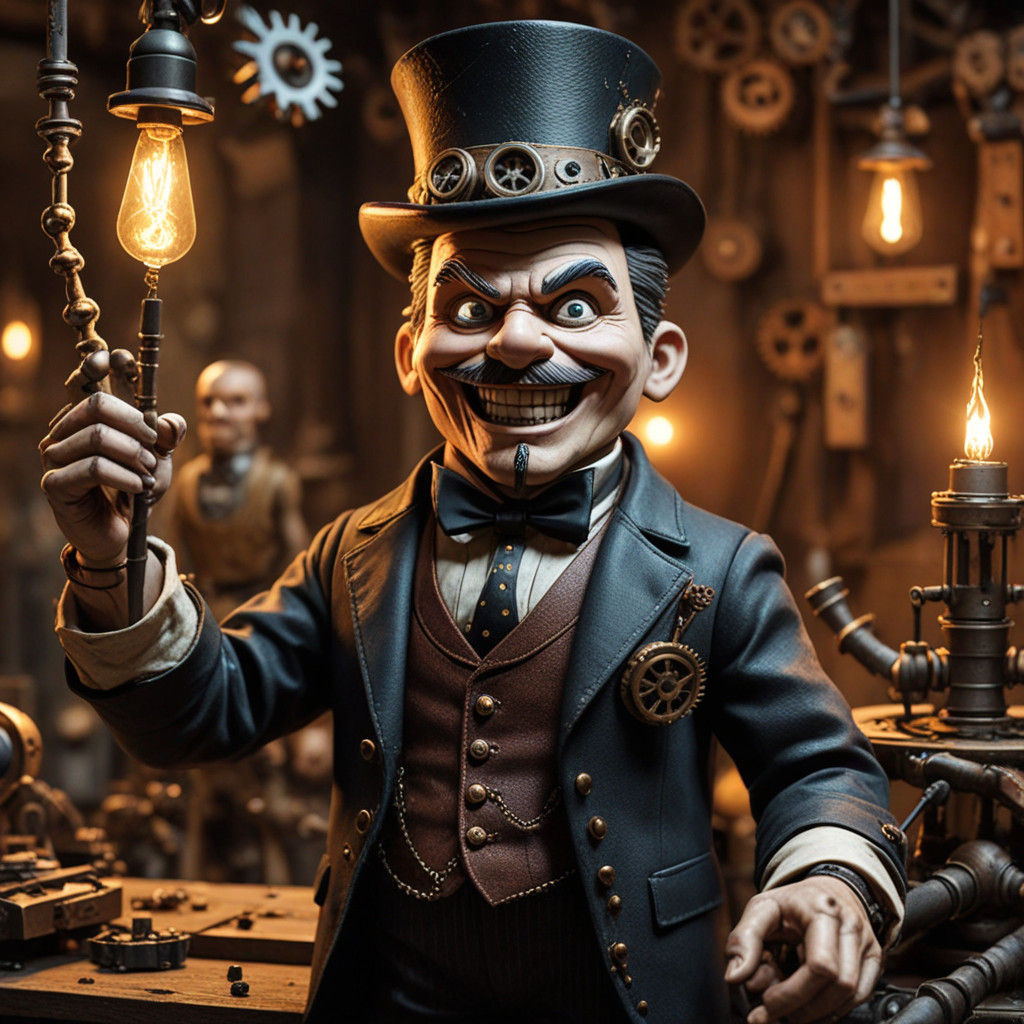 Steampunk Toymaker's Dark Workshop