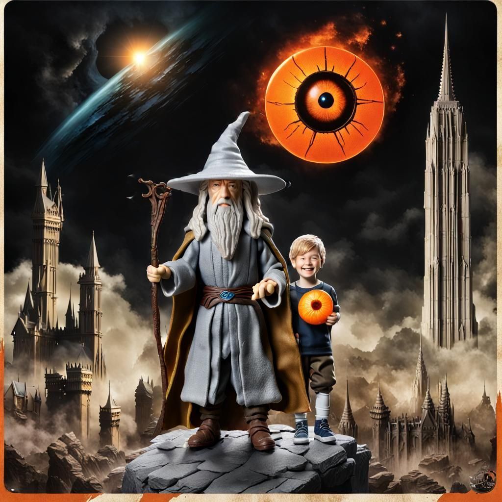 Gandalf Action Figure: Serious and Ready for Battle