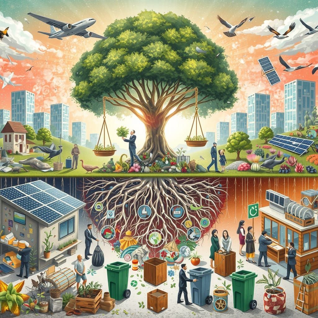 Sustainable Harmony in Eco-Friendly Community