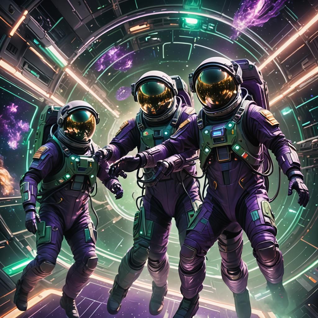 Astronauts in Hyperspace: A Sci-Fi Concept Art