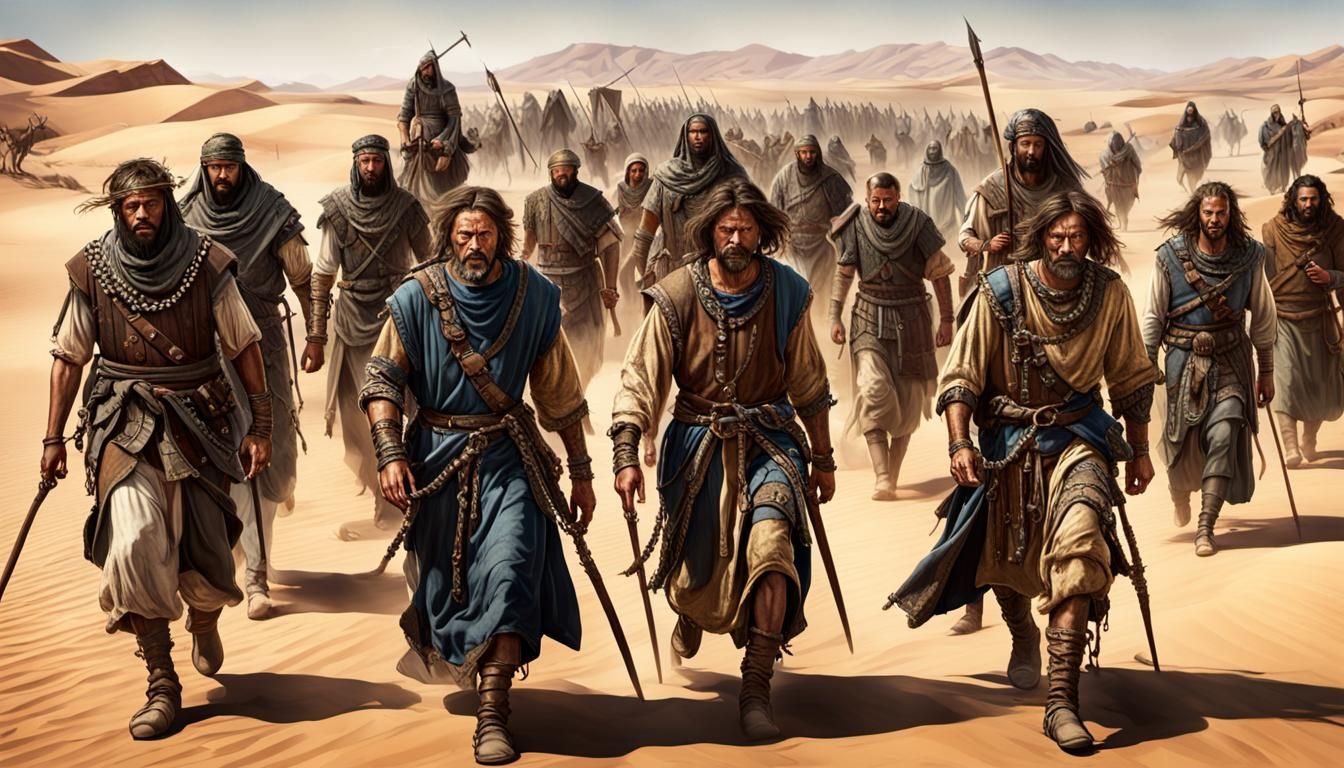 Biblical Oppression in the Desert: Ultra-Realistic 8K