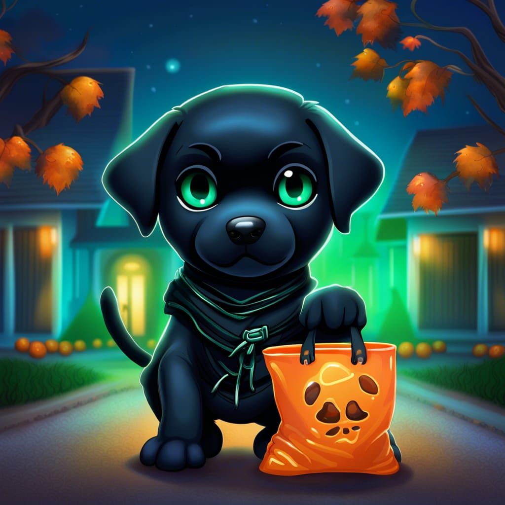 Ninja Halloween Puppy
