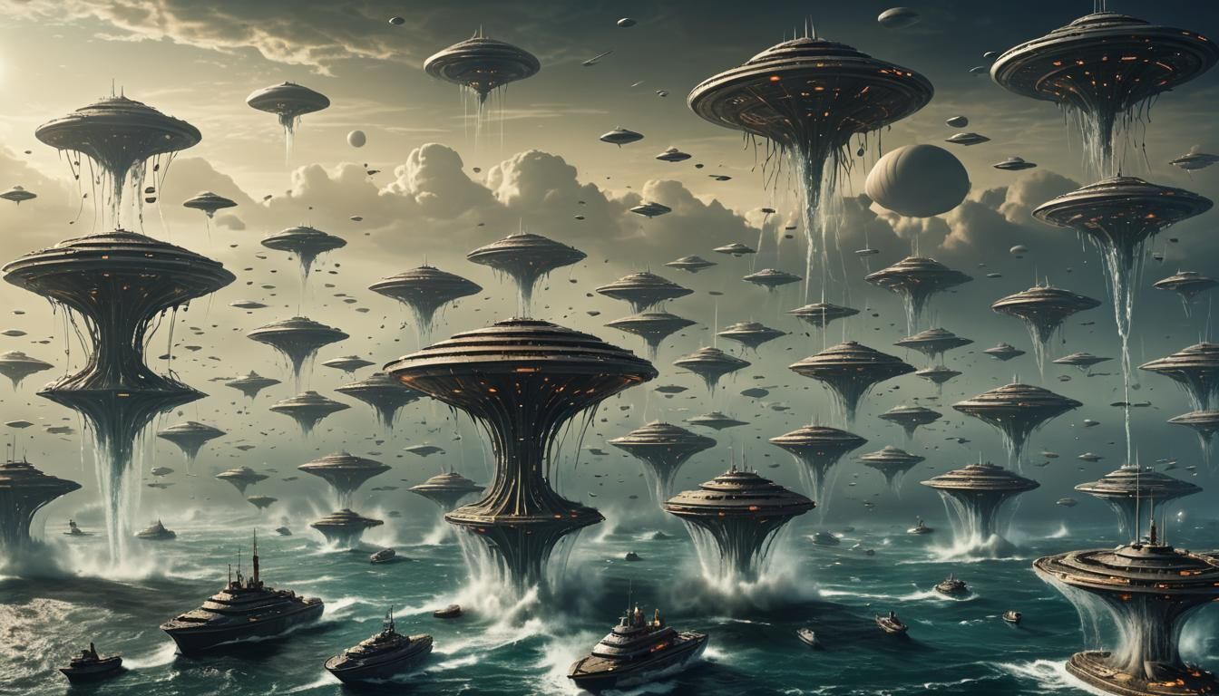 Alien Armada Harvesting Earth's Oceans