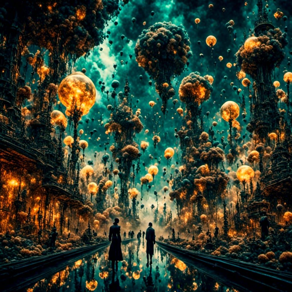 Ethereal Necromancer Casting Spell, Detailed Digital Art