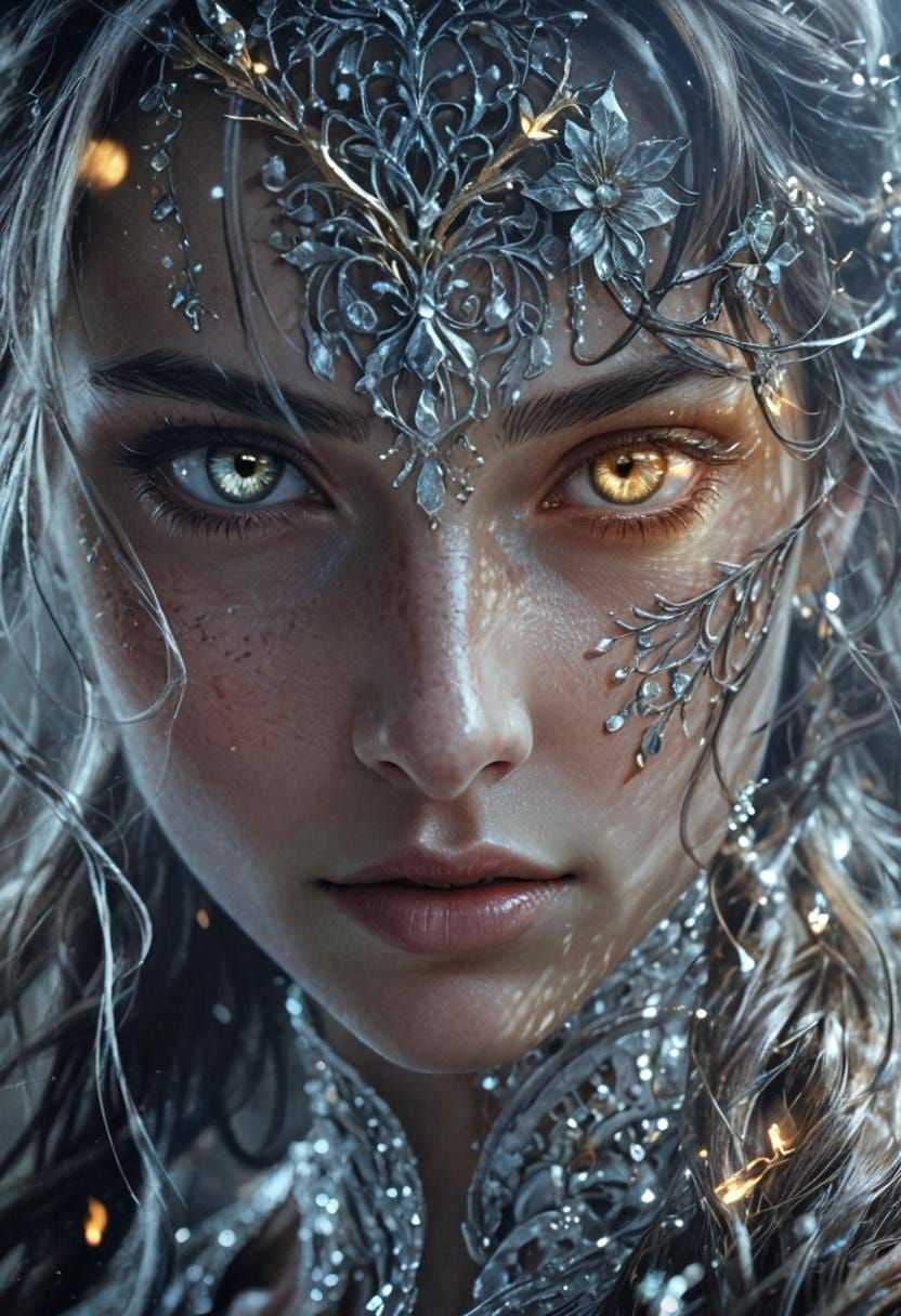 Ethereal Woman in Moody Sepia Hues