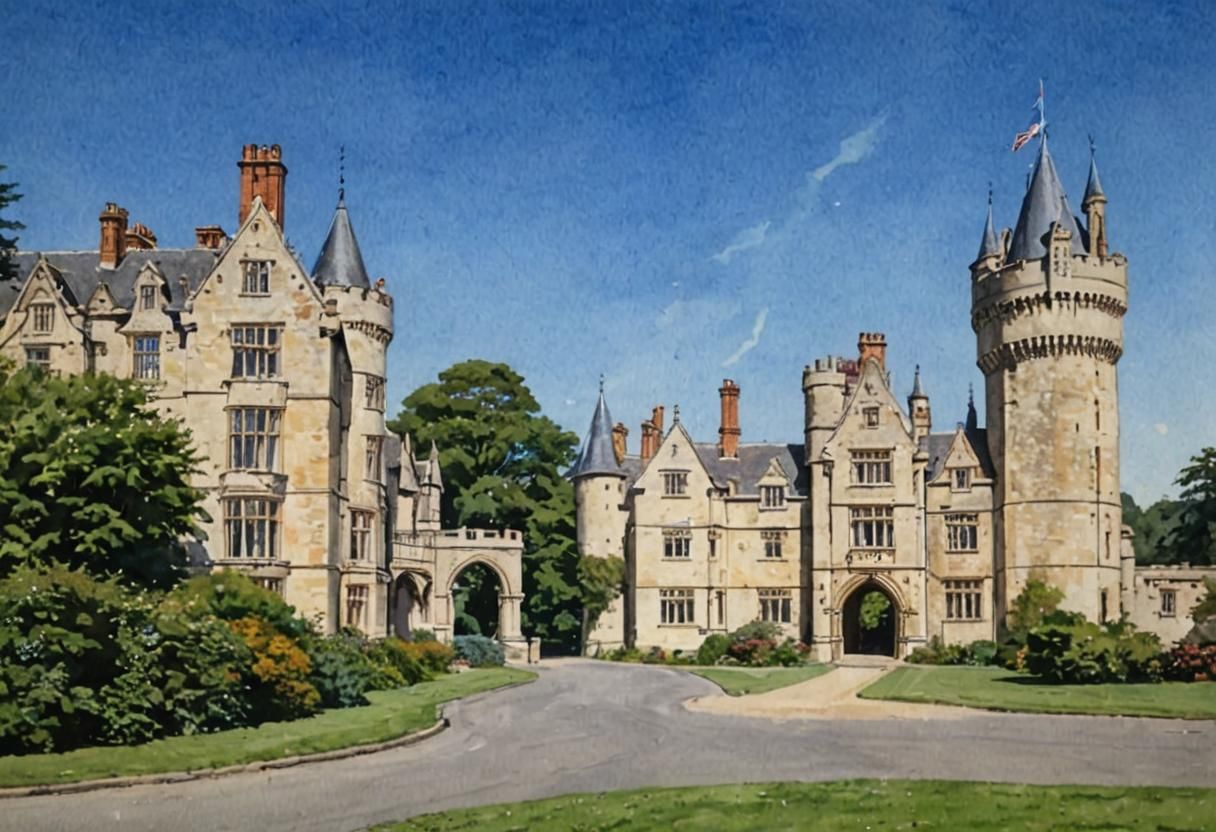 Horsley Towers: A Watercolour Painting