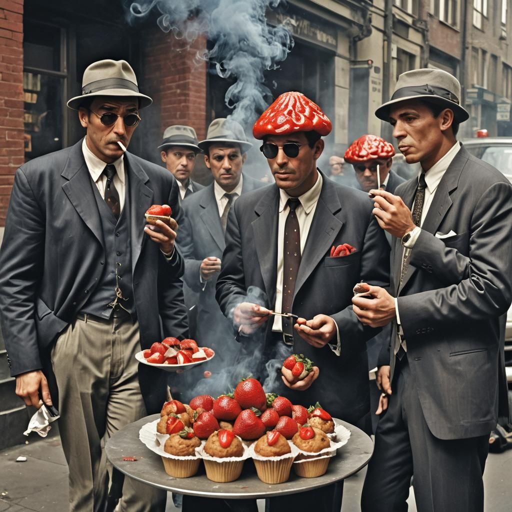 Gangsters and a Giant Strawberry Muffin