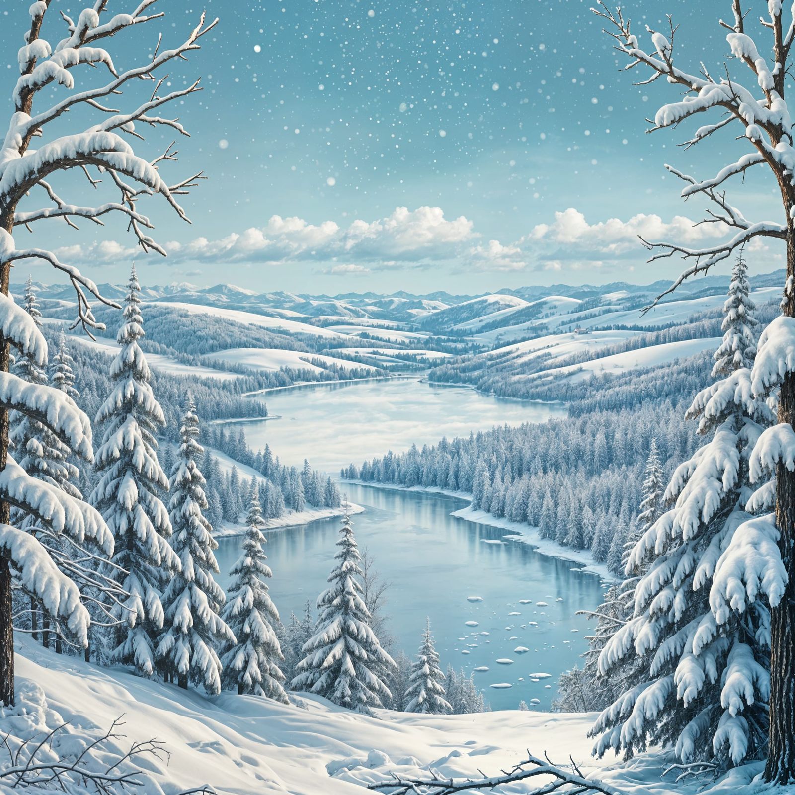 Enchanting Winter Wonderland Scene