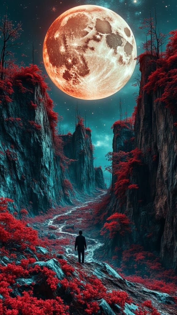 Retro Zombiecore Horror Dreamscape in 3D