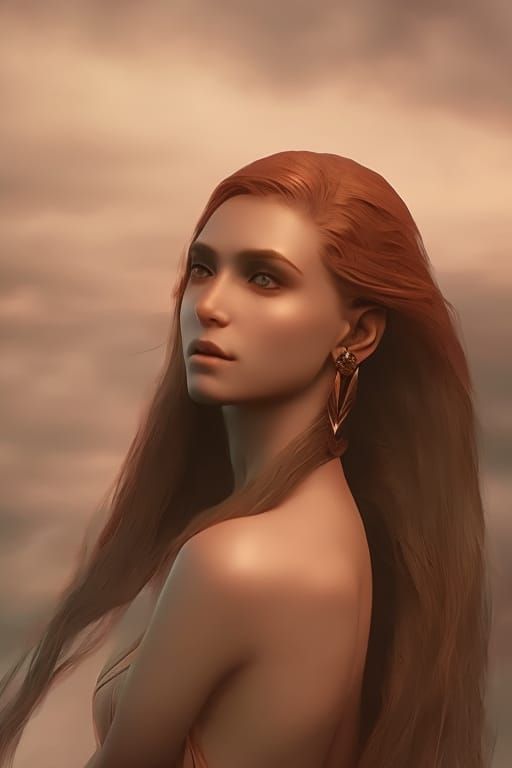 Dramatic Portrait with Intricate Detail and Lighting