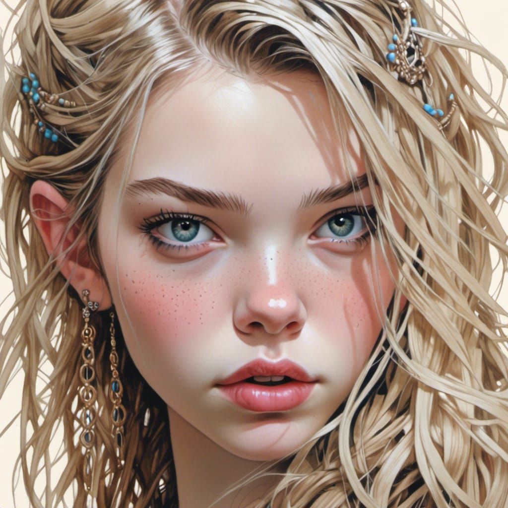 Photorealistic Anya Taylor-Joy Portrait
