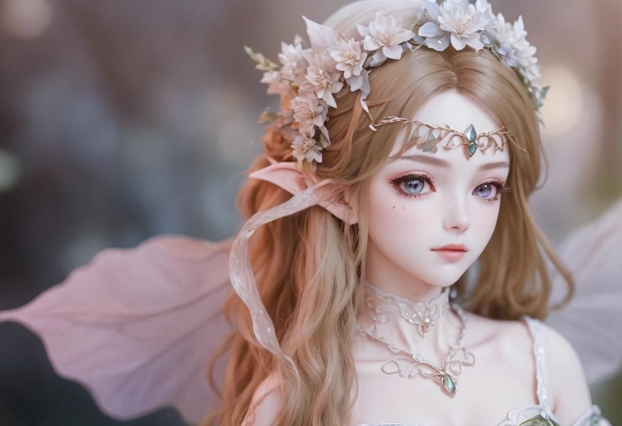 Anime Style Elven Princess Sister