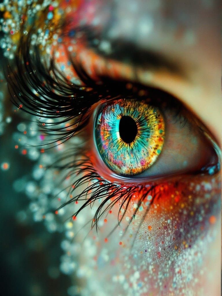 Superfluid Helium Eyes Character Design