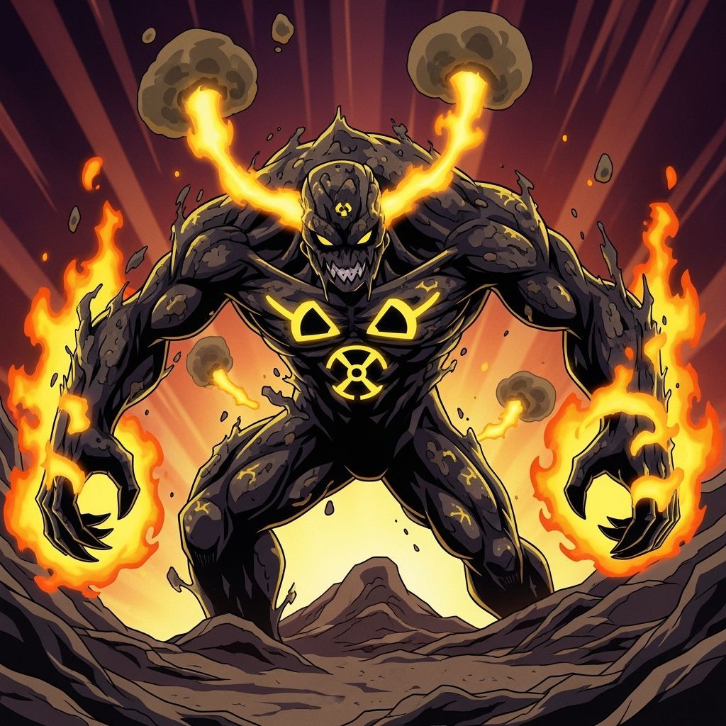 Venmuks: Pollution-Eating Beings in Manga Style