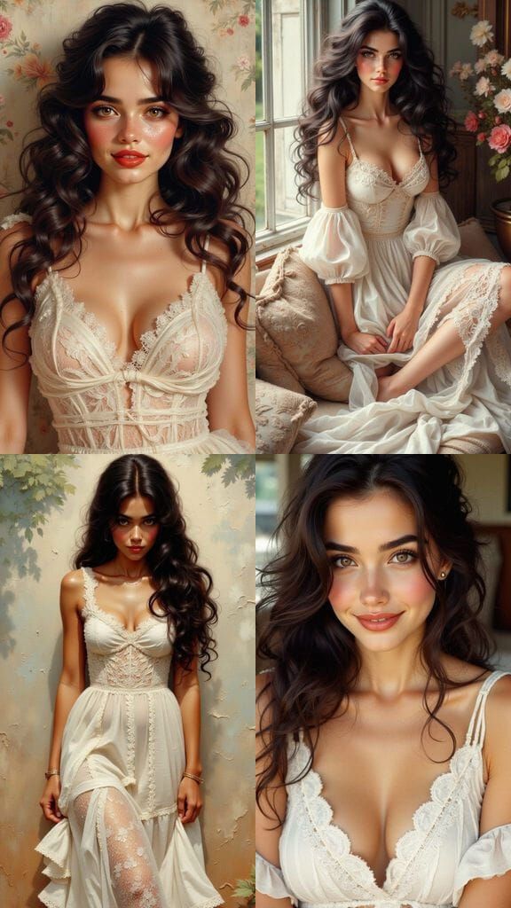 Vintage 1965 Jewish Woman in Art Deco Style