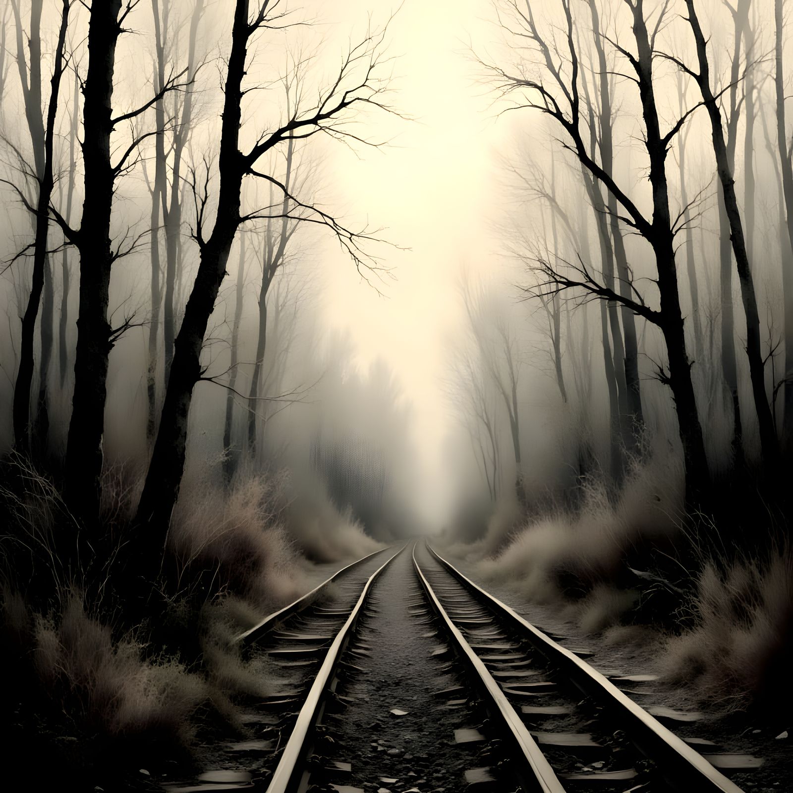 Dramatic Winter Landscape in Soft Light