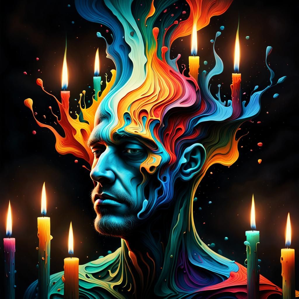 Surreal Dissolution in Warm Golden Light