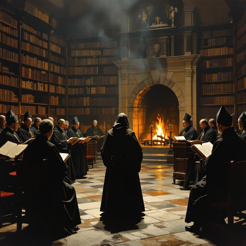 Giordano Bruno Before the Inquisition: Baroque Style