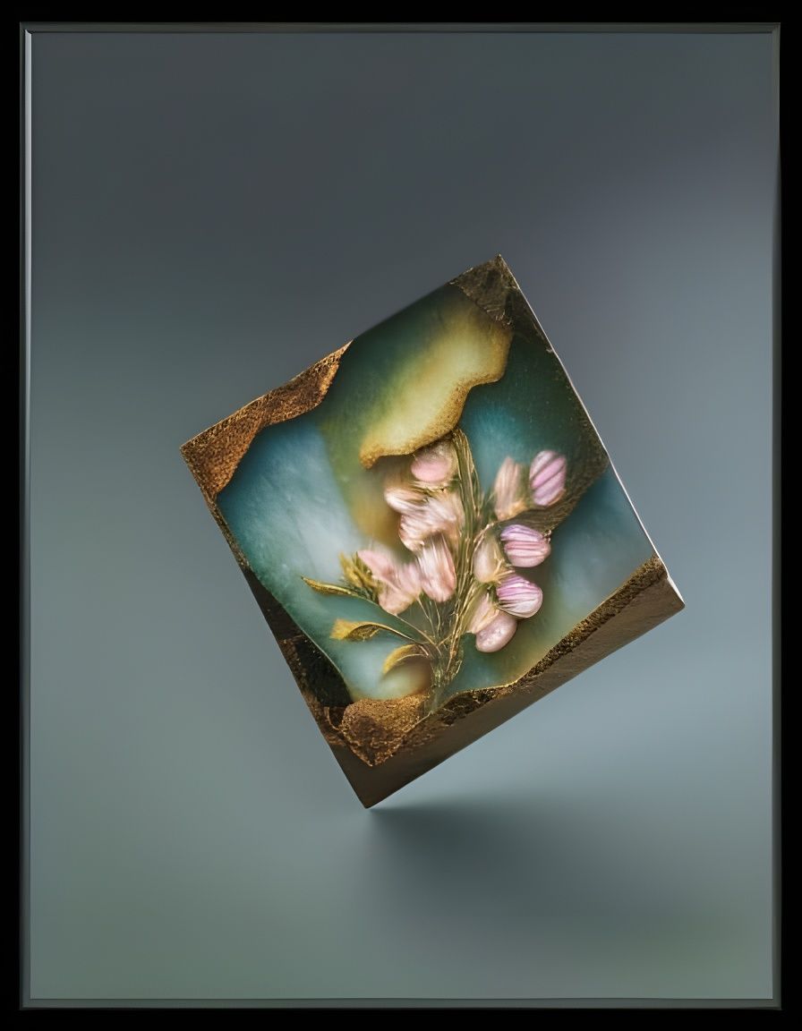 Floral Kaleidoscope in Botanical Illustration Style