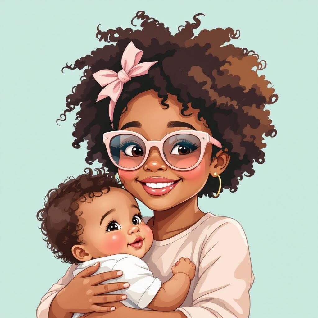 Cute African American Kid Playing Peekaboo in Pastel