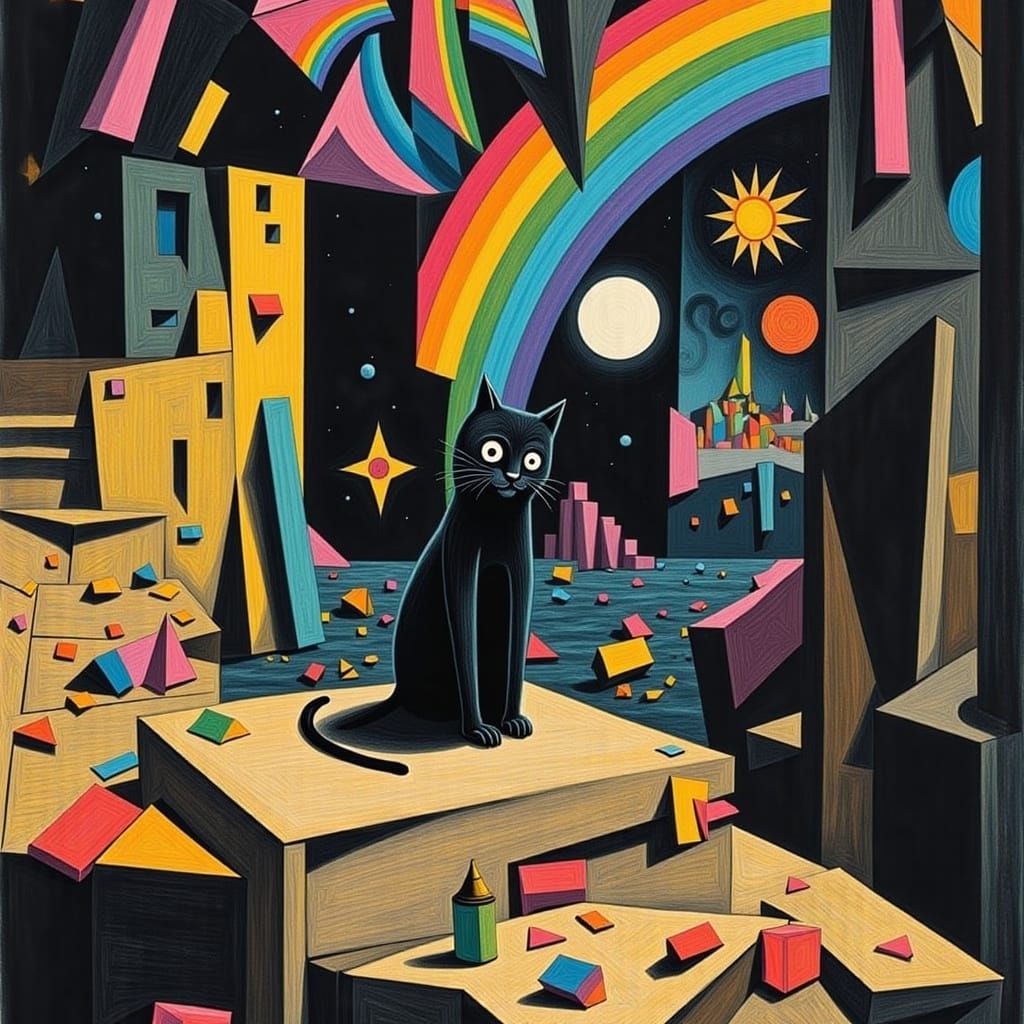 <lora:Death River:1.0> <lora:Cubism Bones:1.0>  Abstract exp...