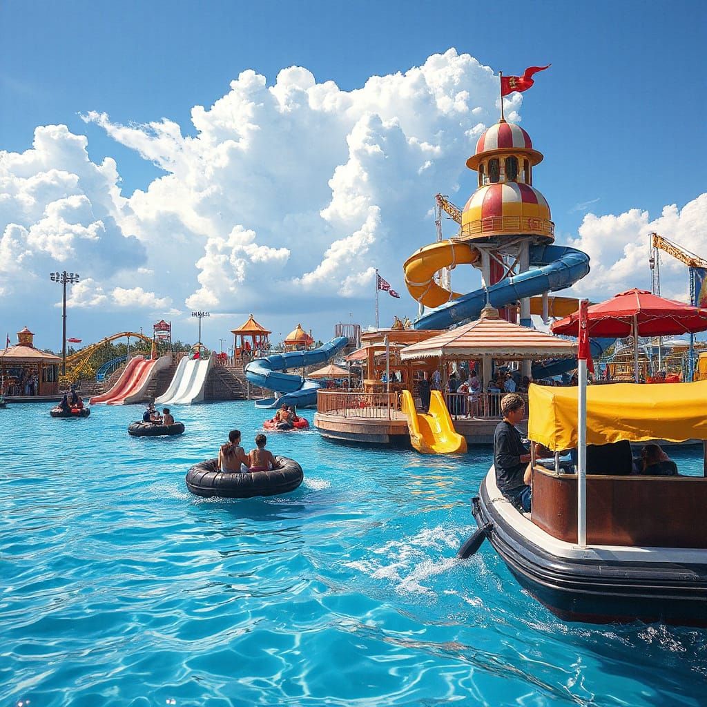Surreal Water World Carnival Playground