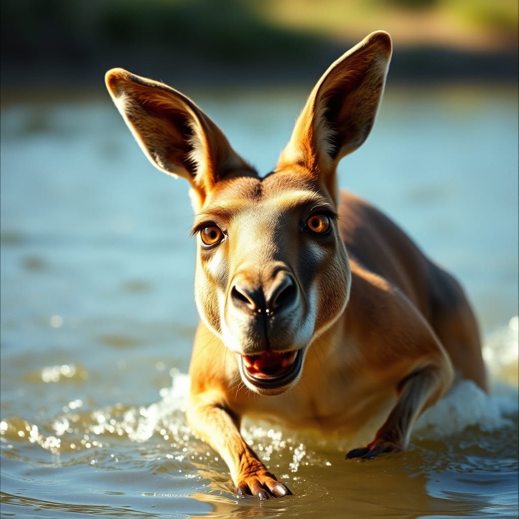 Terrifying Kangaroo Attack in Cinematic Sunlight