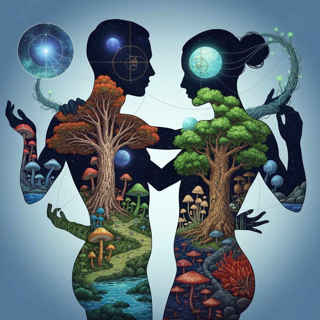 Cosmic Dance: A Dreamlike Mindscape of Fantasy Flora