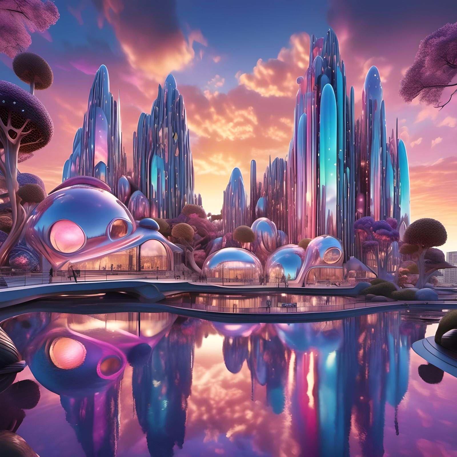 Adelaide CBD: Retro-Futuristic Sci-Fi Landscape