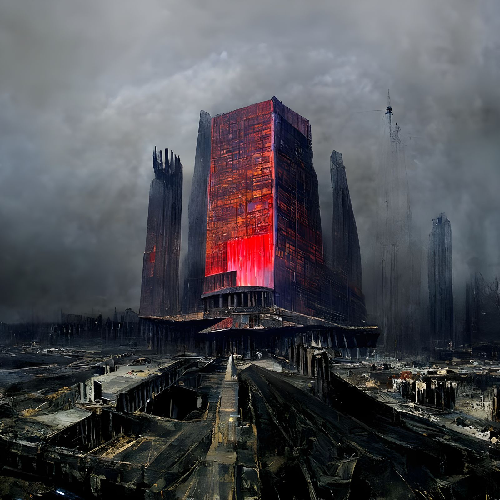 Dystopian Autocracy in Brutalist Architecture