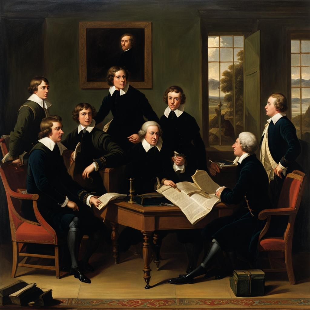 The Young Hegelians Arguing in a Room