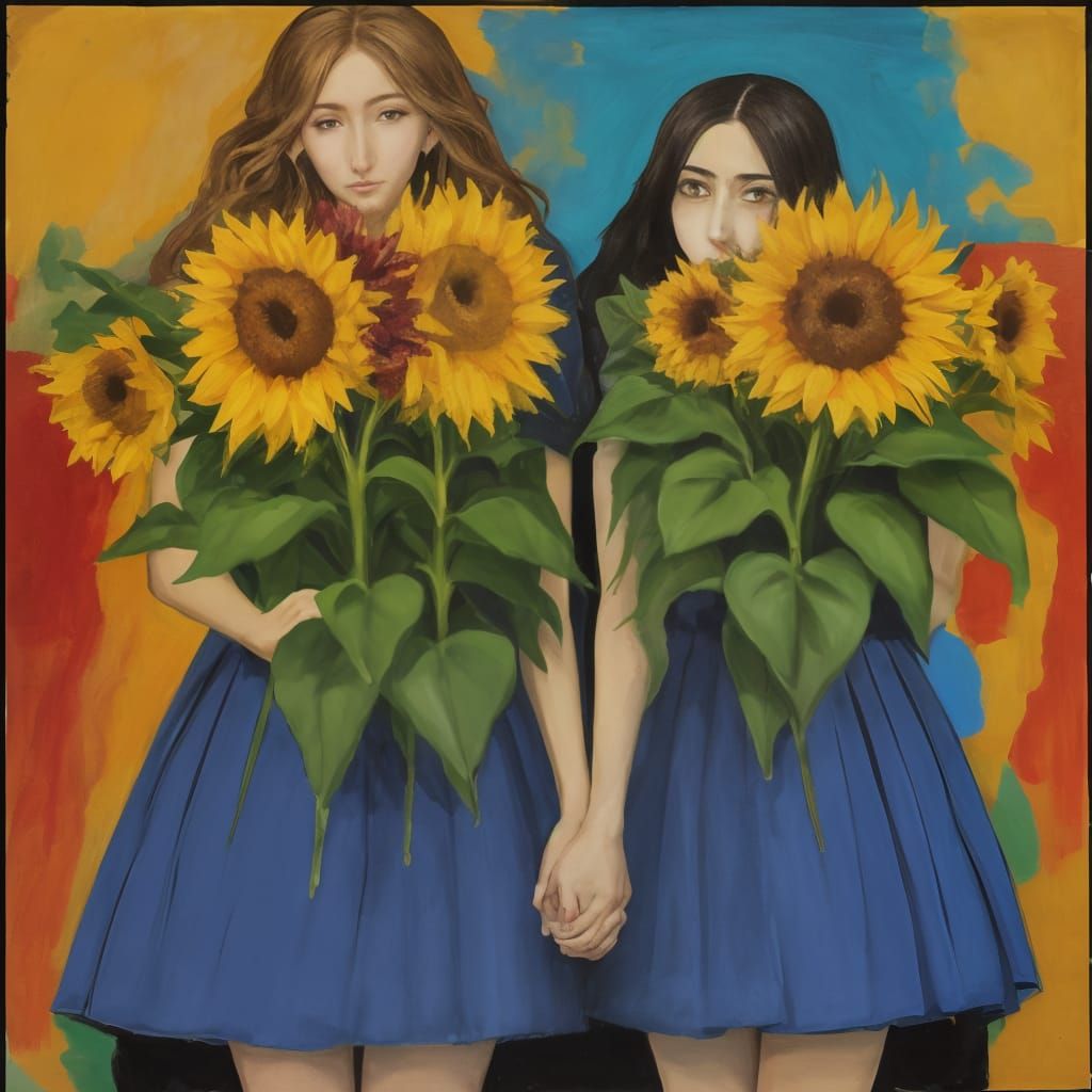 Rabbit in Military Shirt: Abstract Expressionist Art