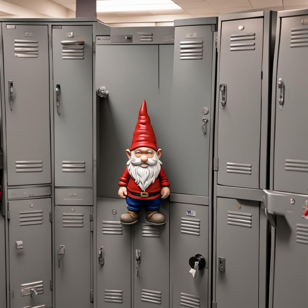 Gnome Intruder: Locker Room Surprise
