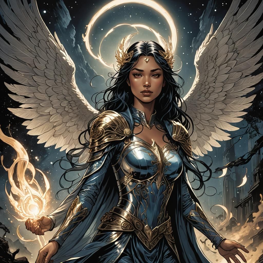 Night Angel Kirana: Comic Book Art in Darkness