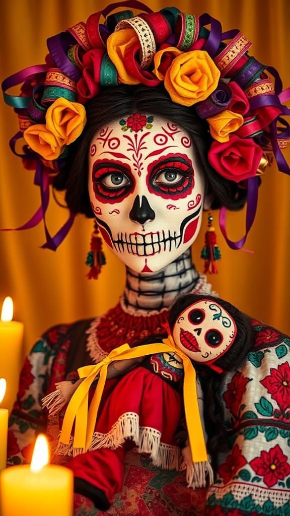 Catrina Portrait with Day of the Dead Makeup