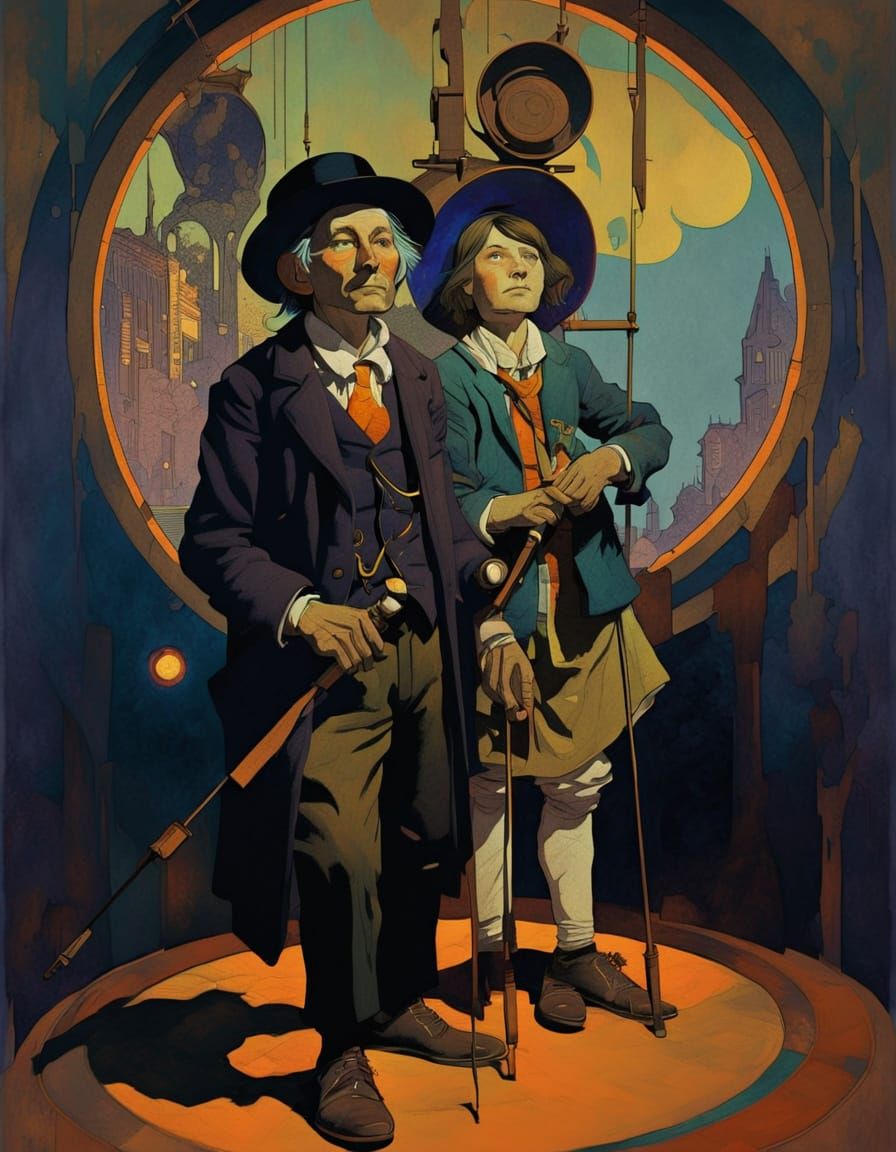 Surreal Cityscape in Moebius-Inspired European Ink Painting ...