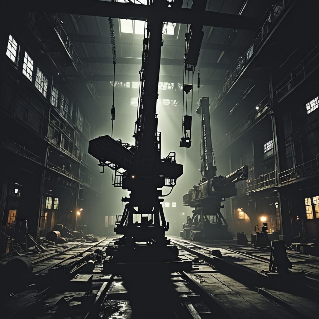 Gothic Black Ops Operative in Abandoned Warehouse