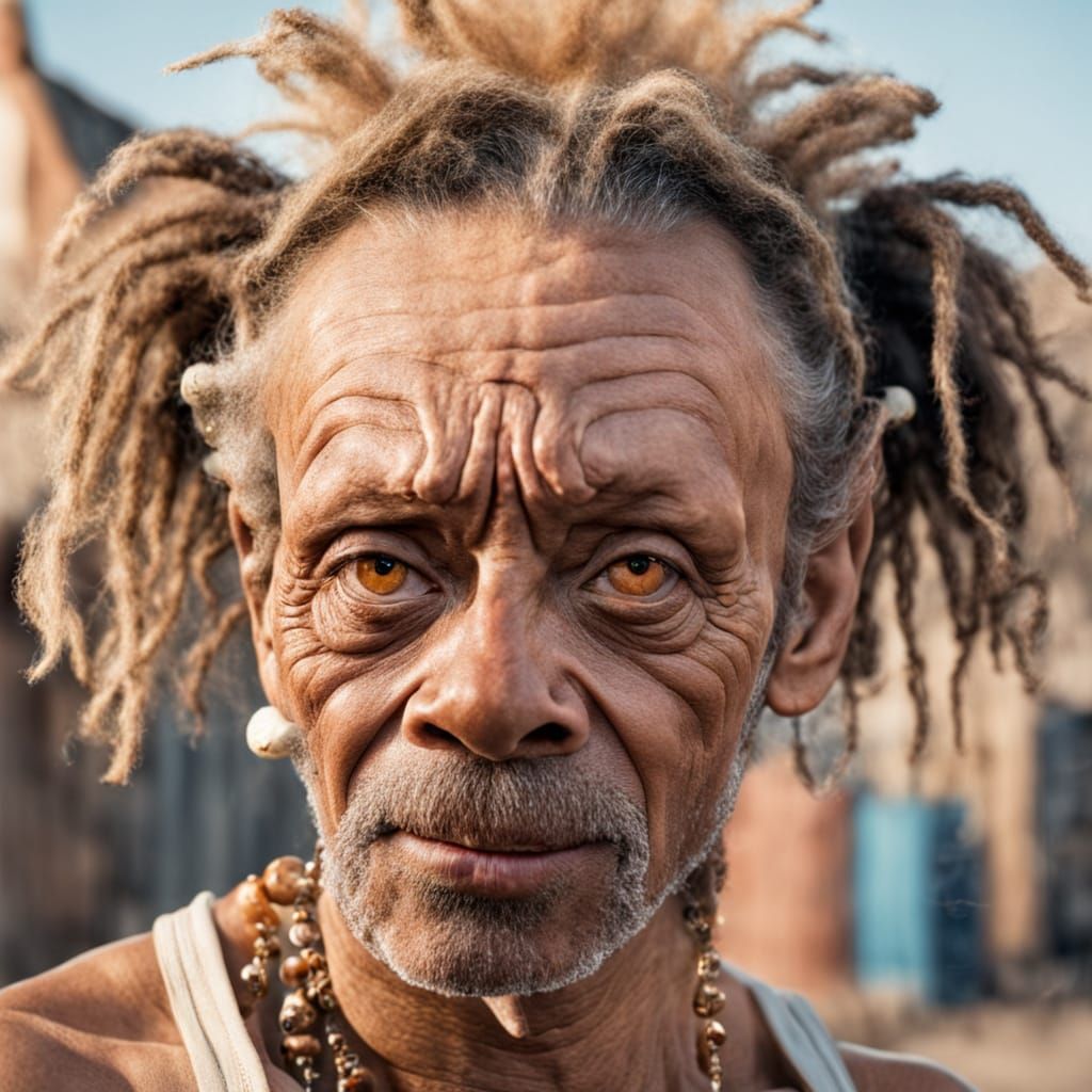 Addicted Figure in Distressed Surroundings