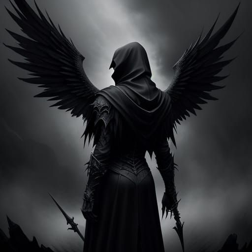 Angel of Death in Dark Fantasy Style