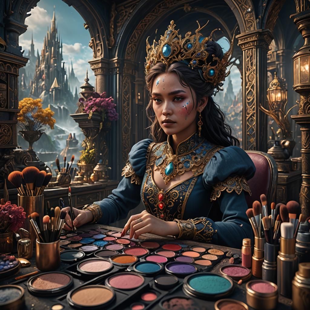 Fantastical Make-Up Artist: Detailed Matte Painting