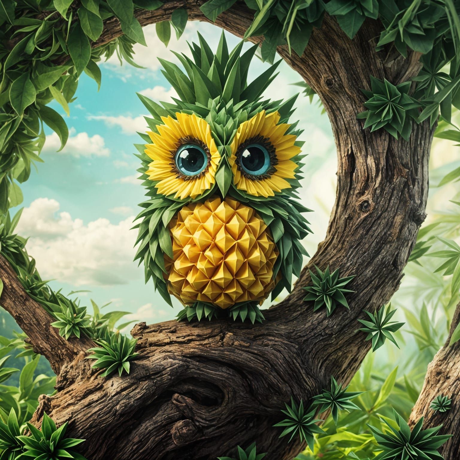 Pineapple Owl 🦉 🍍