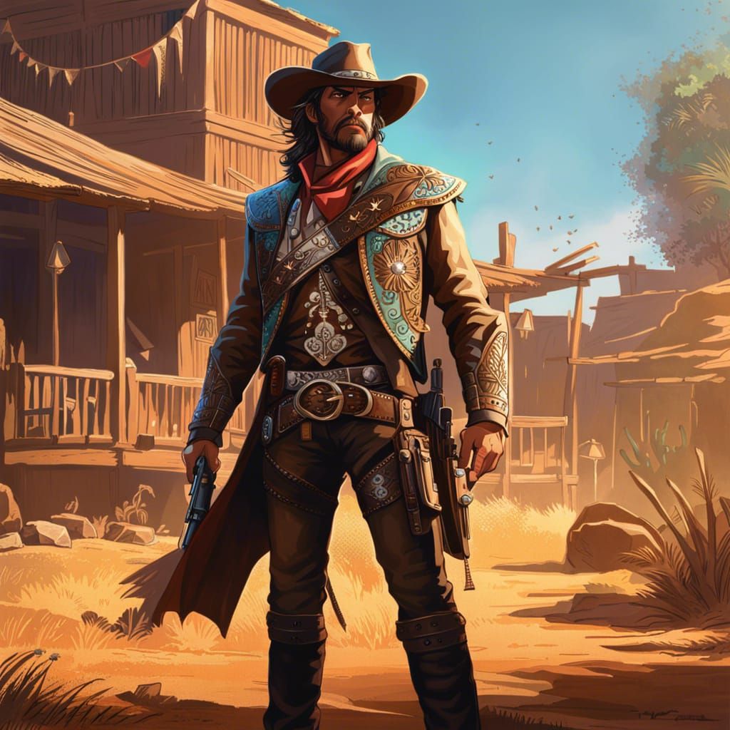 Western Outlaw in Safari Village, Splash Art